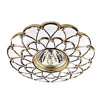 370223 NT16 239 белый/золото Встраиваемый декоративный светильник IP20 GX5.3 50W 12V PATTERN