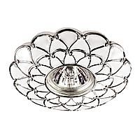 370224 NT16 239 белый/хром Встраиваемый декоративный светильник IP20 GX5.3 50W 12V PATTERN