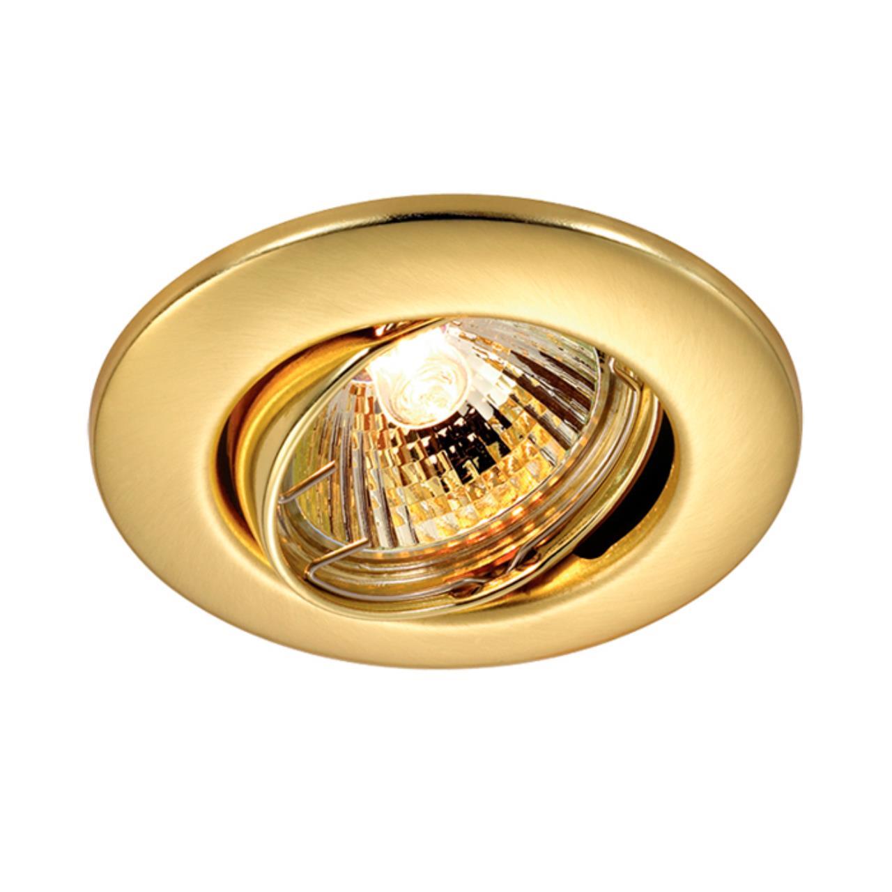 369695 NT12 374 золото Встраиваемый ПВ светильник IP20 GX5.3 50W 12V CLASSIC