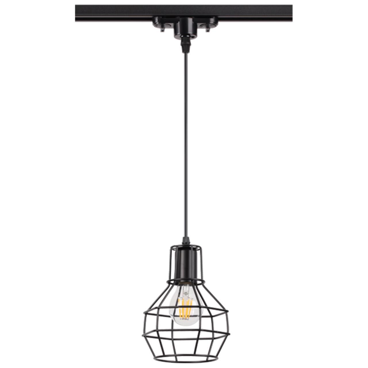 370423 NT19 212 черный Трековый светильник IP20 E27 50W 220V ZELLE