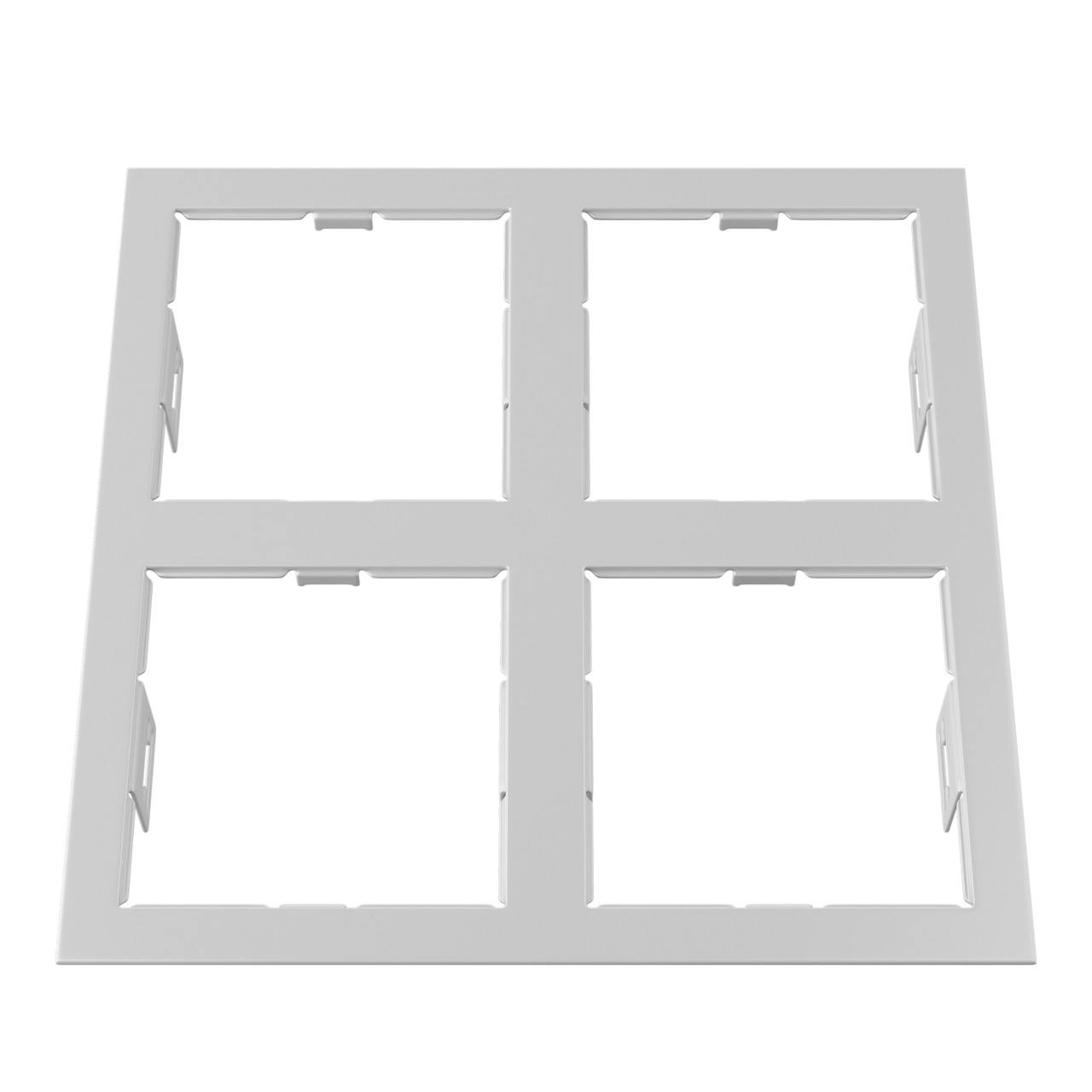 214546 Рамка DOMINO QUADRO 2х2 MR16 БЕЛЫЙ (в комплекте)