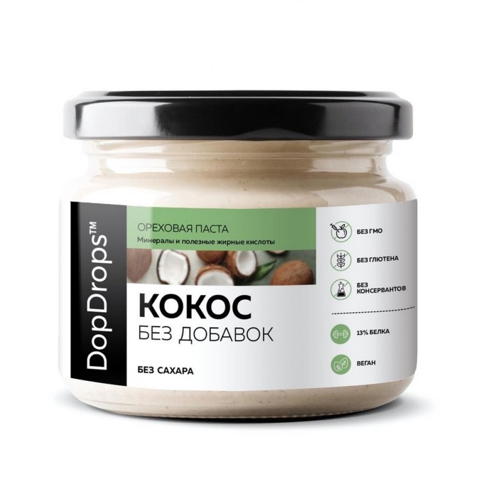 Кокосовая паста без добавок DopDrops, 250 гр