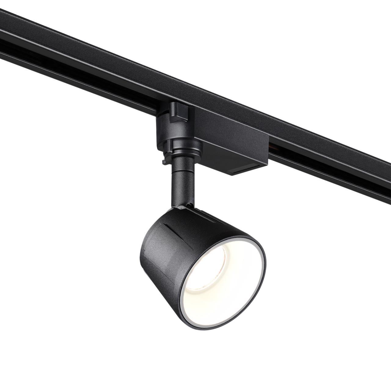 358710 PORT NT21 066 черный/белый Однофазный трековый светодиодный светильник IP20 LED 4000K 10W 100-265V KNOF