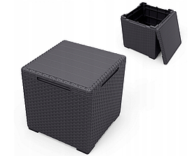 Стол садовый Keter Vigo storage box , графит 254958