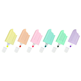 Набор текстовыделителей 6 ПАСТЕЛЬНЫХ ЦВЕТОВ, ЮНЛАНДИЯ "СЛАДКИЕ ИСТОРИИ", линия 1-5 мм, 152511, фото 2