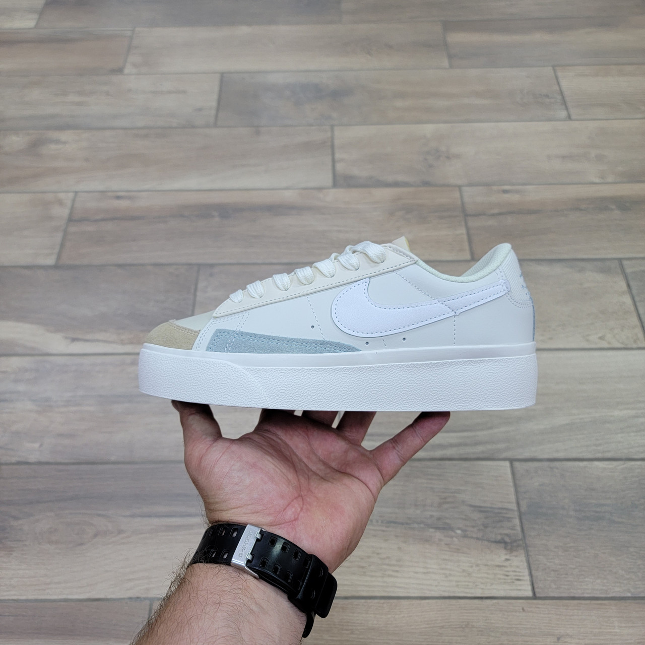 Кроссовки Nike Blazer Platform Low White Beige