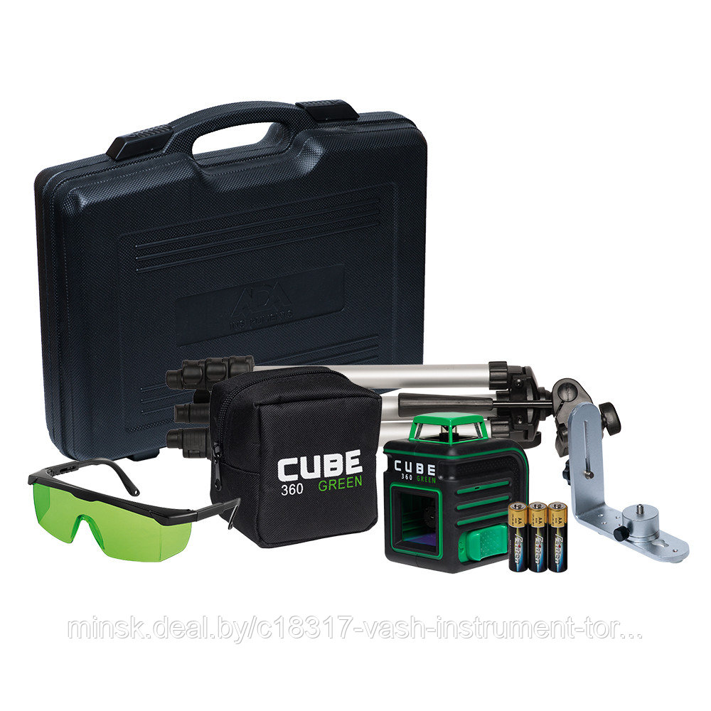 Лазерный нивелир ADA CUBE 360 Green ULTIMATE EDITION