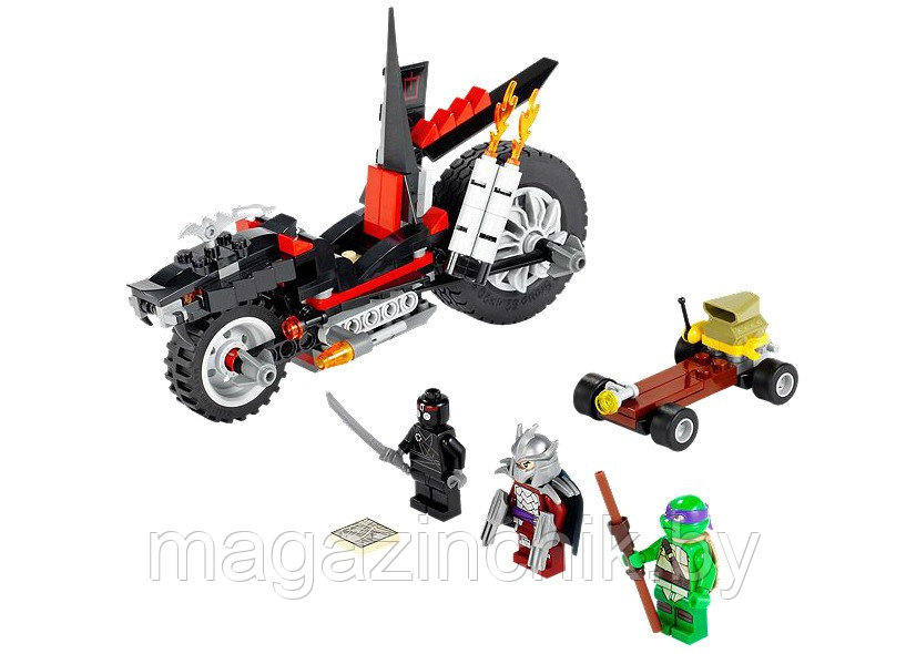 Конструктор Черепашки-ниндзя Bela 10207 Мотоцикл-дракон Шреддера 203 дет, аналог Lego Ninja Turtles 79101 - фото 2 - id-p33893384