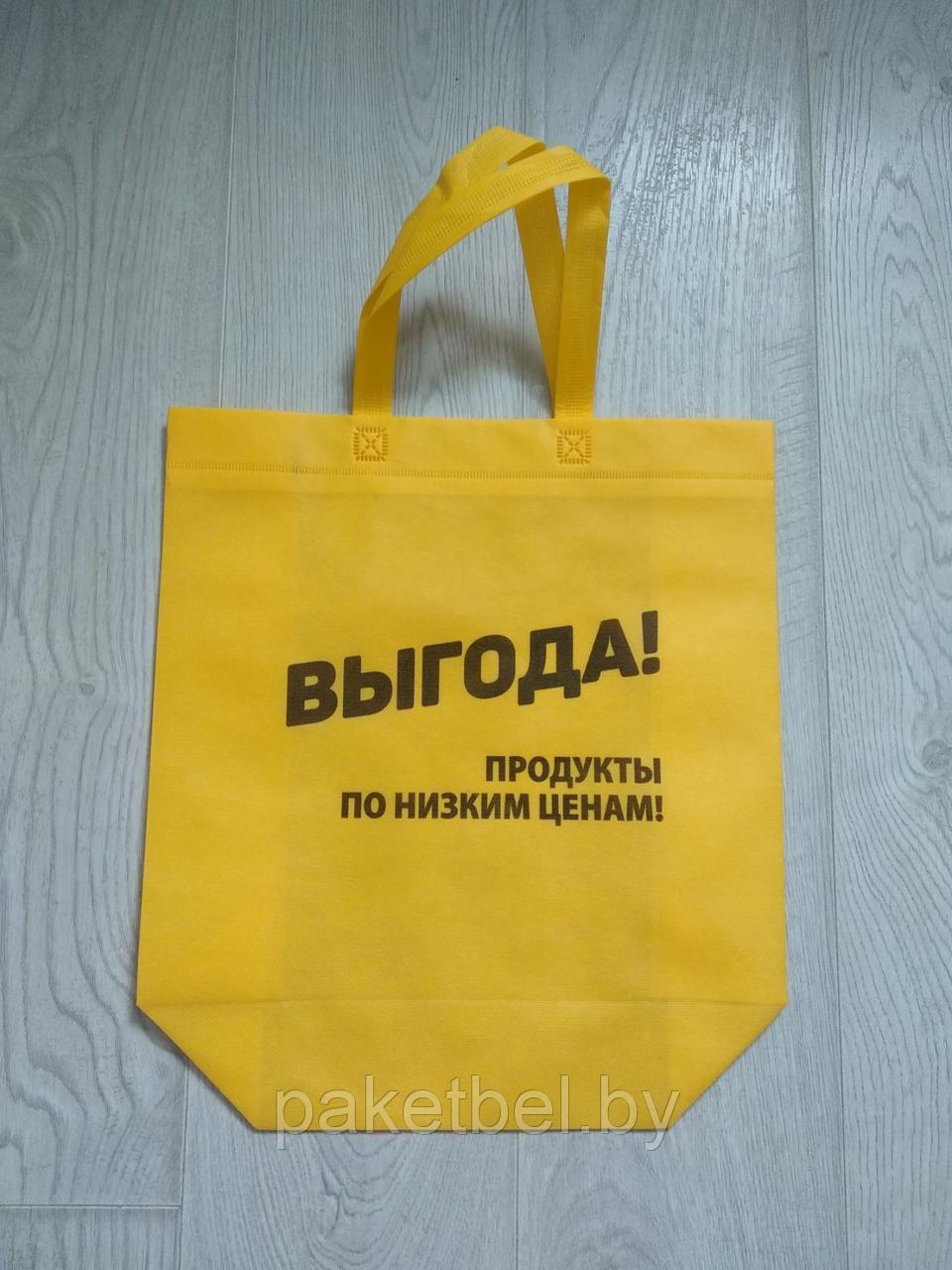 Сумка из спанбонда с логотипом, от 1000 шт. (флексопечать)