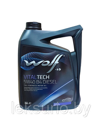 Cинтетика для дизеля 5w 40 WOLF VitalTech 5W40 4 литра, фото 2