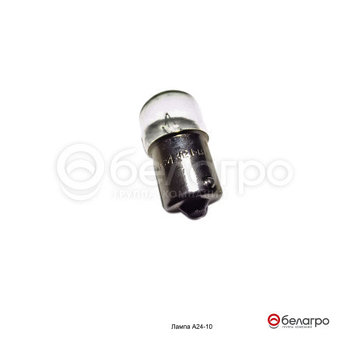 Лампа А24-10 (24V10W ВА15s/19 (1 конт.)
