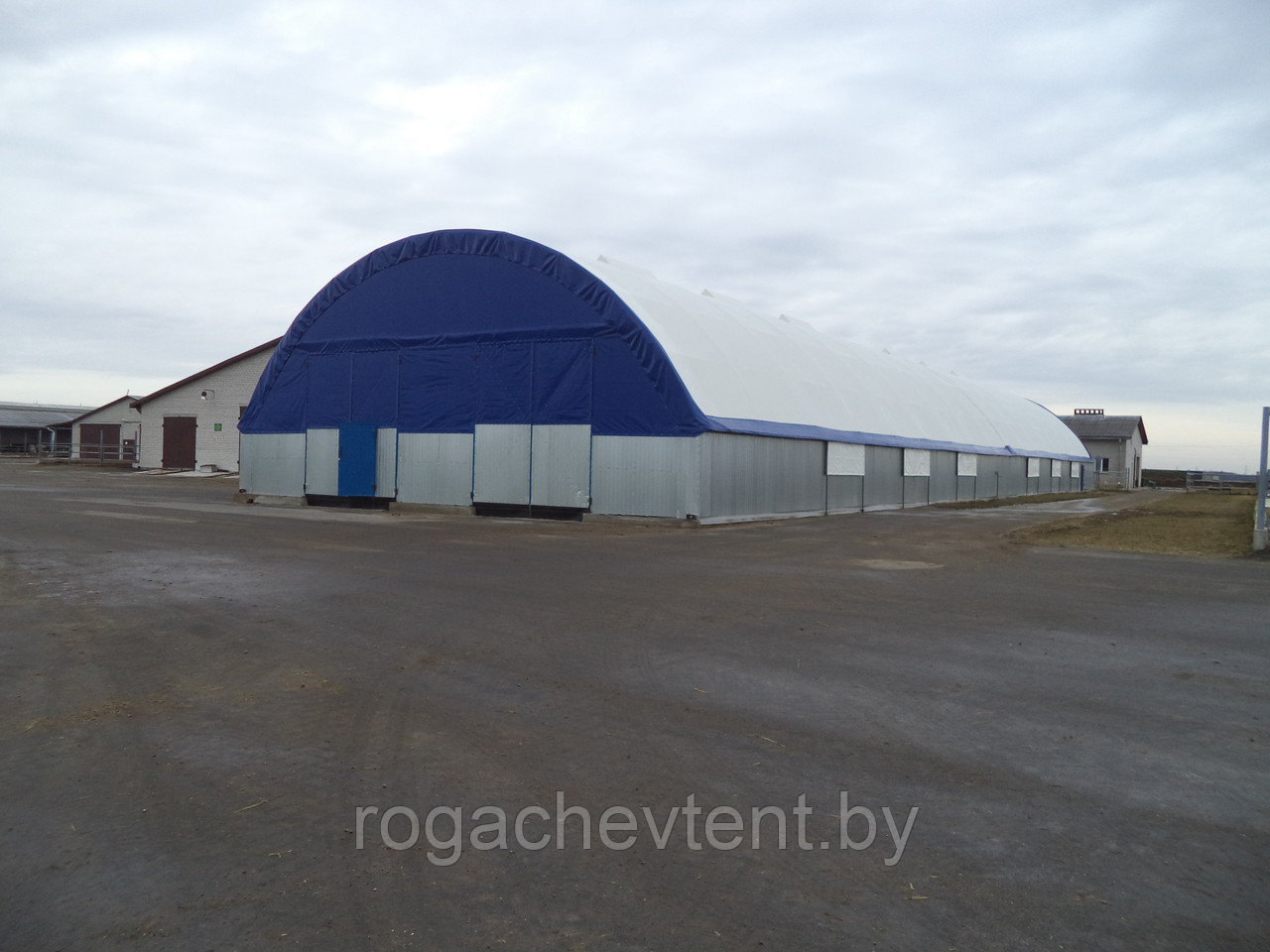 Ангар тентовый 15,0х60,0 м. ОАО "КРОШИН", Барановичский район
