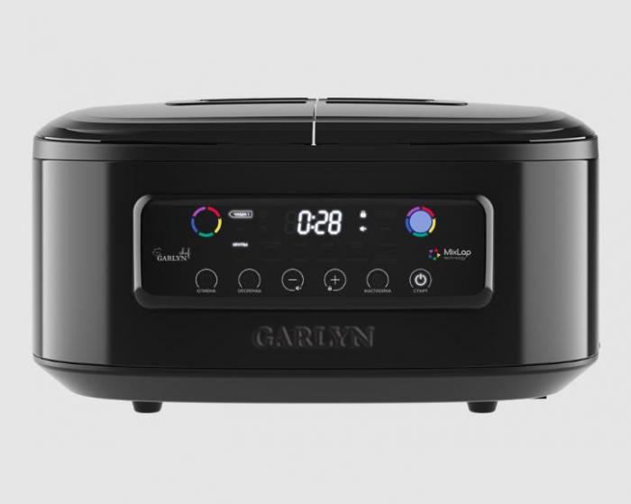 Мультиварка мультикухня мультиповар с двумя чашами GARLYN MR-DUO 10 черная