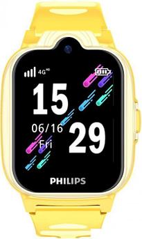 Смарт-часы Philips Kids W6610,  1.69",  желтый/желтый [ctw6610yl/00]