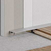 Микроплинтус щелевой Profiling 2,7м серебро мат