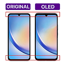 Экран для Samsung Galaxy A30s (A307) в раме (OLED), черный, фото 2