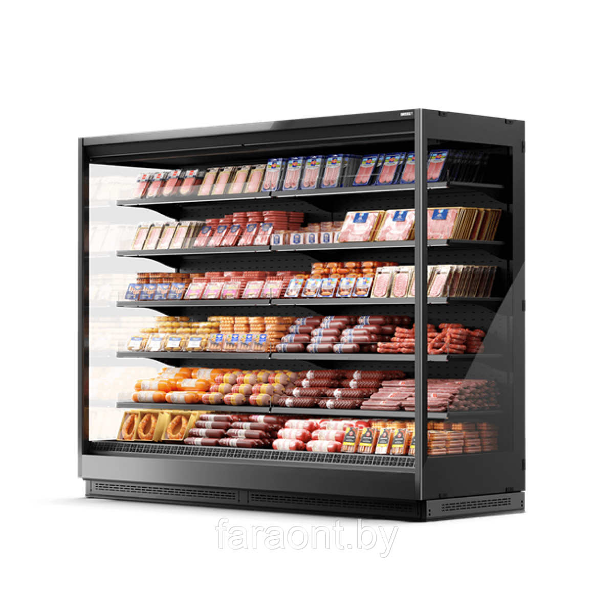 Вертикальная витрина Dazzl Vega DG 080 H210 125 +1…+7 (с боковинами)
