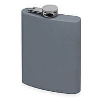 Фляжка "Remarque", металл, 240 мл, серый, серебристый