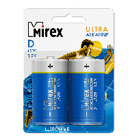 Батарейки алкалиновые Mirex "D/LR20", 2 шт