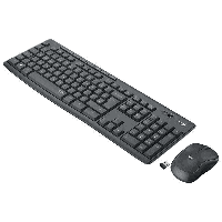 Клавиатура + мышь Logitech "MK295 Silent", беспроводная, черная