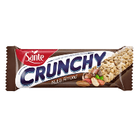 Батончик-мюсли "Sante Crunchy" с лесным орехом и миндалем в шоколаде, 40 г