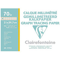 Калька миллиметровая "CF", А4, 70-75 г/м2, 12 листов