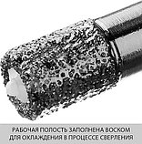 ЗУБР АВК, d 6 мм, (М14, 15 мм кромка), вакуумная алмазная коронка, Профессионал (29865-06-M14), фото 3