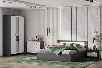 Спальня Дольче NN Мебель Графит/белый
