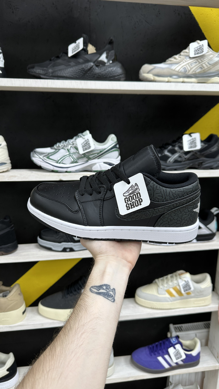 Кроссовки Air Jordan 1 Low Black Elephant