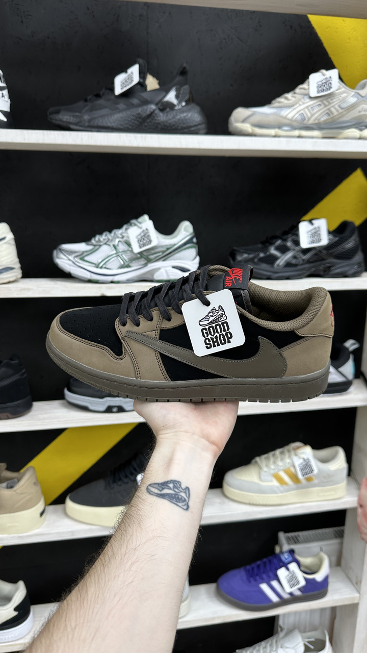 Кроссовки Air Jordan 1 Low x Travis Scott OG Velvet Brown