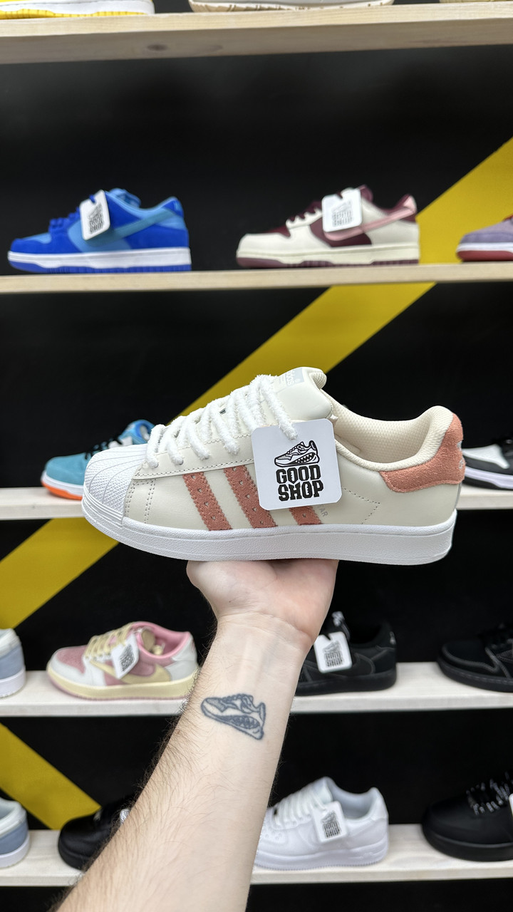Кроссовки Adidas Superstar Beige Pink
