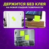 Блок самоклеящийся (стикеры) бесклеевые электростатические BRAUBERG 76х76 мм, 100 листов, желтые, 115210, фото 10