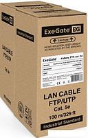 Кабель ExeGate FUTP4-C5e-CCA-S24-IN-PVC-GY-100 FTP