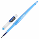 Ручка гелевая BRAUBERG "EXTRA", СИНЯЯ, корпус прозрачный, узел 0,5 мм, линия 0,35 мм, 143902, фото 3