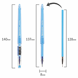 Ручка гелевая BRAUBERG "EXTRA", СИНЯЯ, корпус прозрачный, узел 0,5 мм, линия 0,35 мм, 143902, фото 7