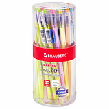 Ручка гелевая BRAUBERG "EXTRA", СИНЯЯ, корпус прозрачный, узел 0,5 мм, линия 0,35 мм, 143902, фото 8