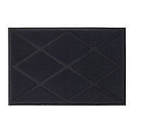 IKEA/ ОКСБИ придверный коврик, серый, 60x90 см