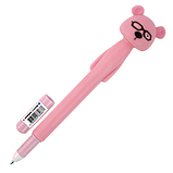 Ручка фигурная шариковая ЮНЛАНДИЯ "Мишка", мягкий силиконовый корпус, ассорти, СИНЯЯ, пишущий узел 0,7 мм, фото 3