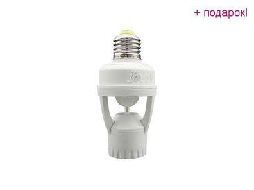 JAZZWAY Китай Датчик движения PMS-IR 045 60Вт Е27 360° 6м  IP20 WH Jazzway