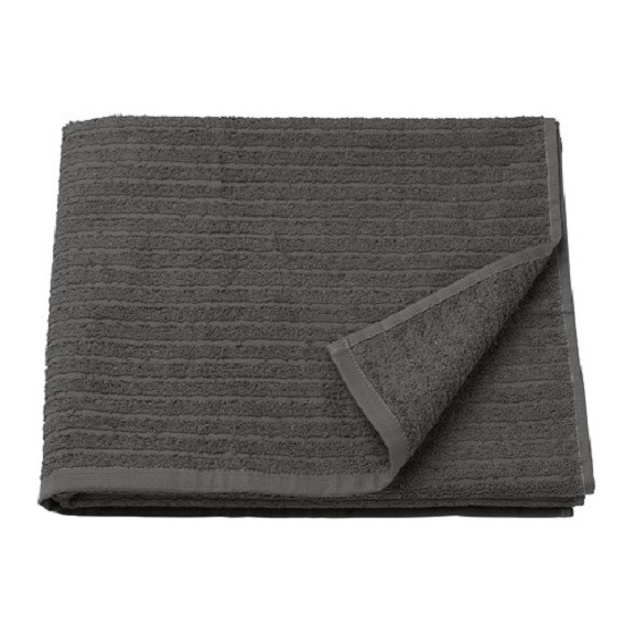Полотенце банное IKEA ВОГШЕН 70x140 см темно-серый, фото 1