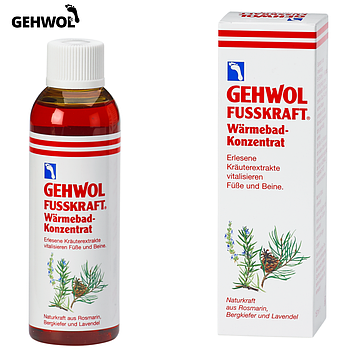 Ванна для ног Согревающая Gehwol FUSSKRAFT Warming Bath-Concentrate 150мл
