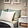IKEA/  ДВАЛА простыня натяжная, серо-зеленый, 120x200 см, фото 2