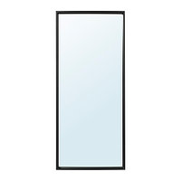 IKEA/  НИССЕДАЛЬ зеркало, черный, 65x150 см