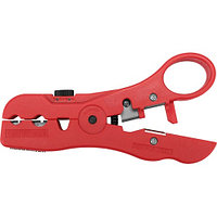 Щипцы-съемник изоляции проводов STP, UTP, RG59, RG6, RG7, RG11 с режущими элементами "Yato" YT-22760