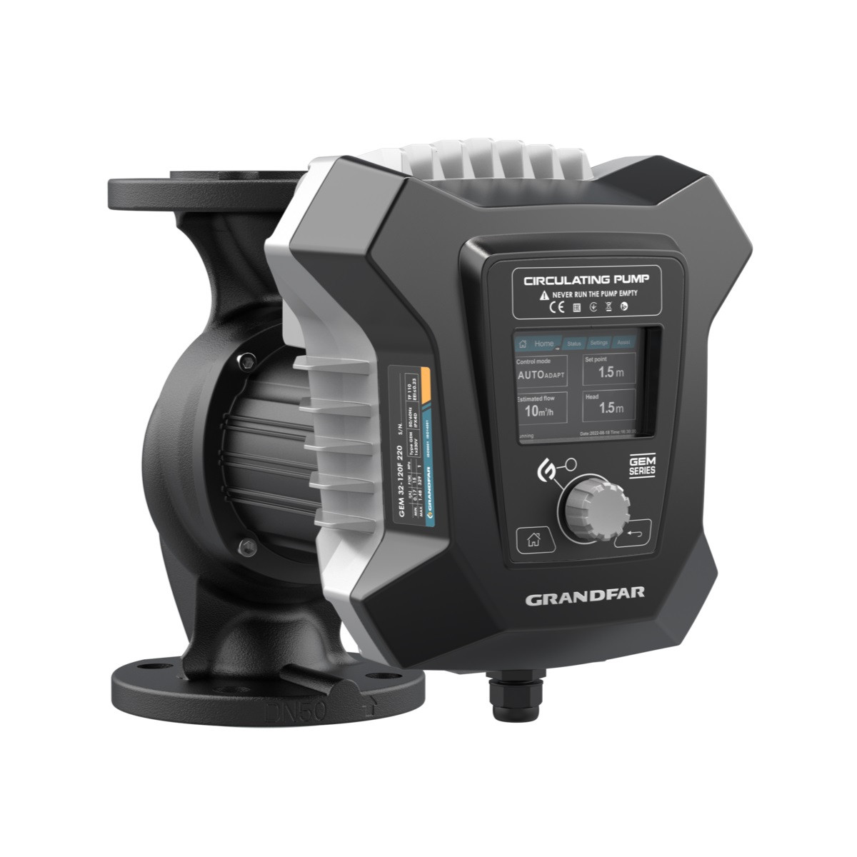 Циркуляционный энергоэффективный насос GRANDFAR GEM 50-80 F 240