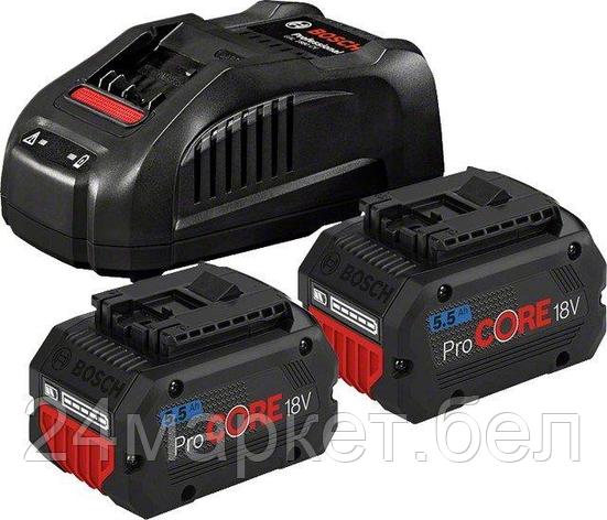 Аккумулятор с зарядным устройством Bosch ProCORE Professional 1600A0214C (18В/5.5 Ah + 14.4-18В), фото 2