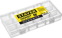 STAYER HANDY-9, 230 x 120 x 35 мм, (9″), пластиковый органайзер с 18 ячейками (38051-09)