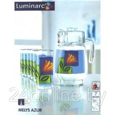 Набор кувшин+стаканы Luminarc AIME MELYS AZUR арт.: J9119