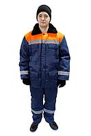 Куртка утеплённая "Легион" тёмно-синий/оранжевый