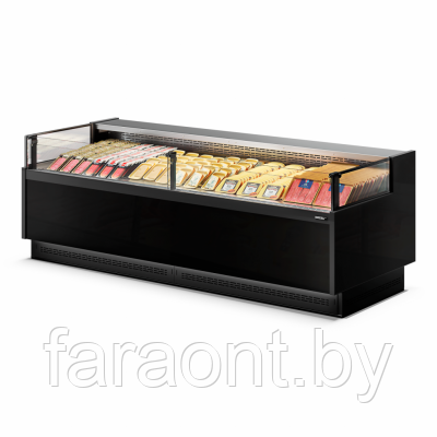 Гастрономическая витрина Dazzl Galaxy 080 375 вентилируемая среднетемпературная SELF +2...+6 (с боковинами)